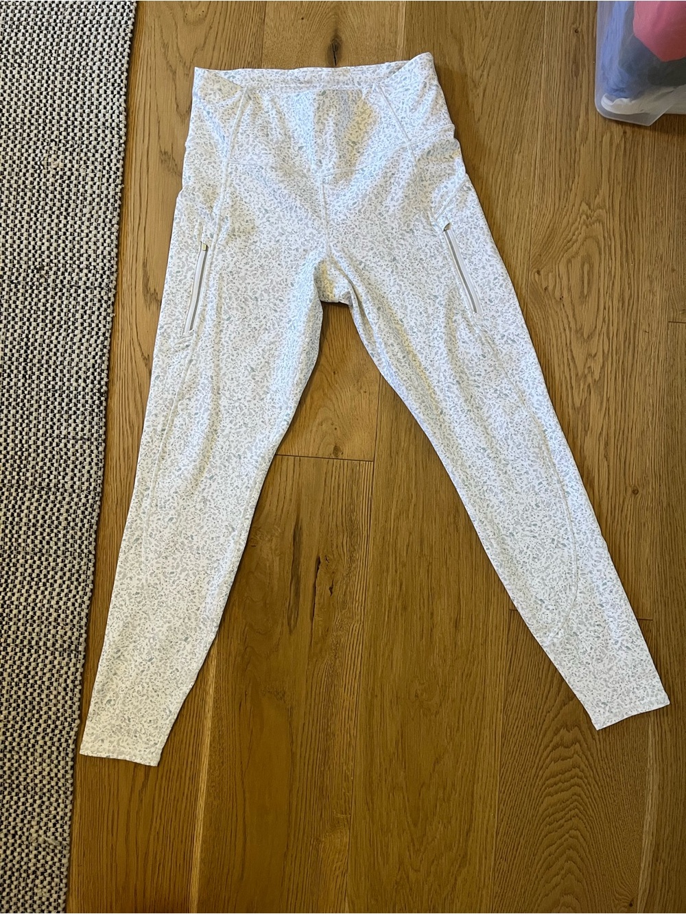 Light Gray Speckled High-Waist Athleta Leggings